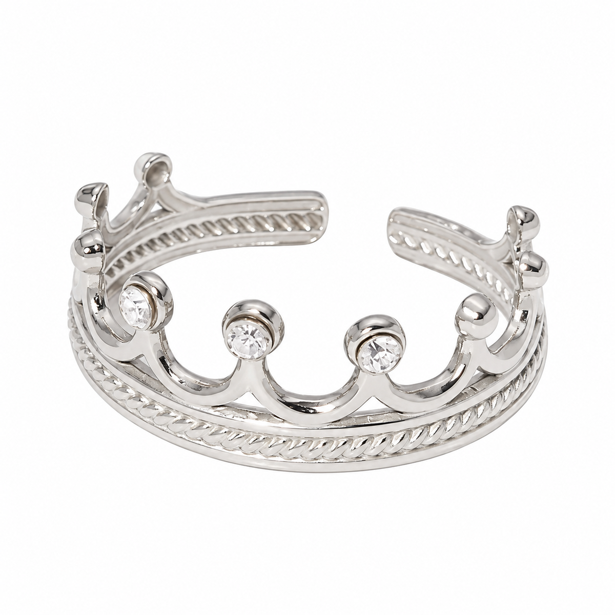 Silver Crown Ring