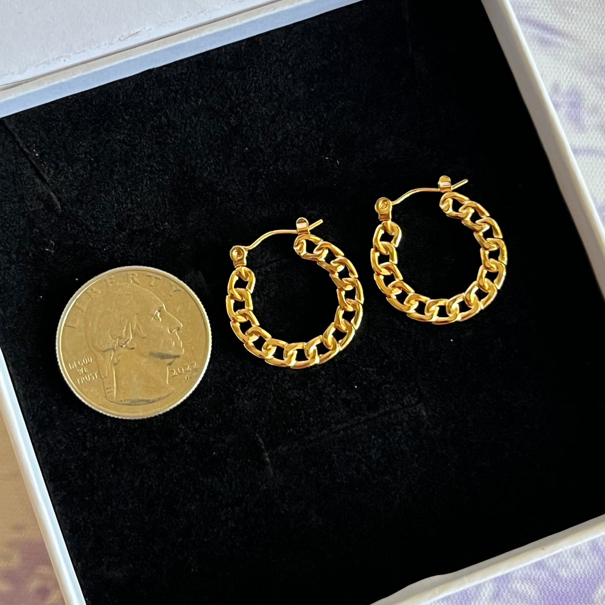 Chain Hoop Earrings