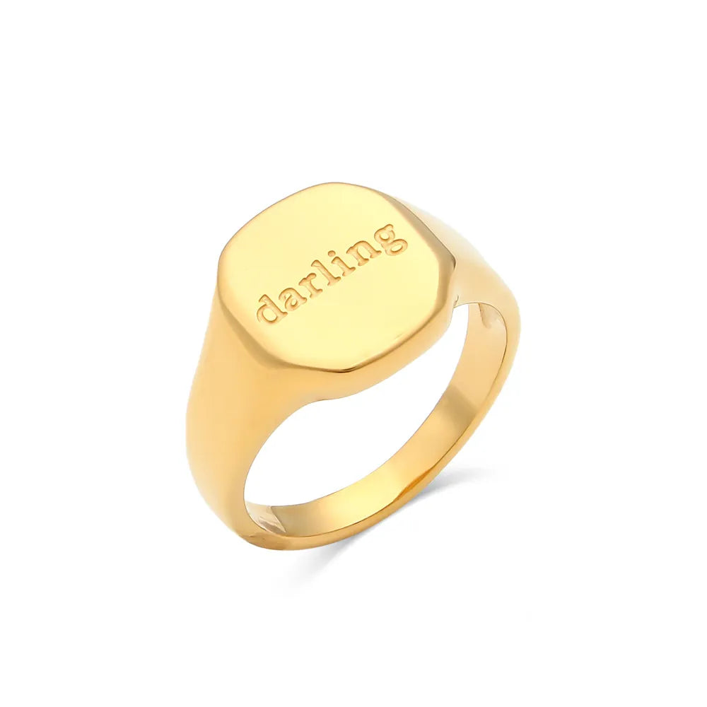 Gold “Darling” Statement Ring