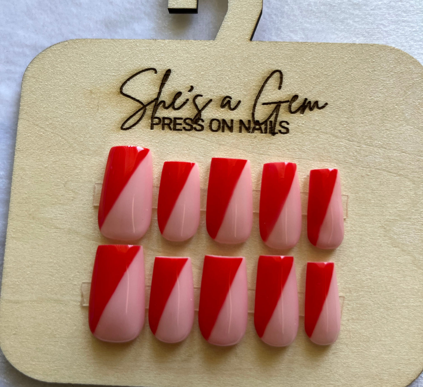Porcelain Rose Press on Nails