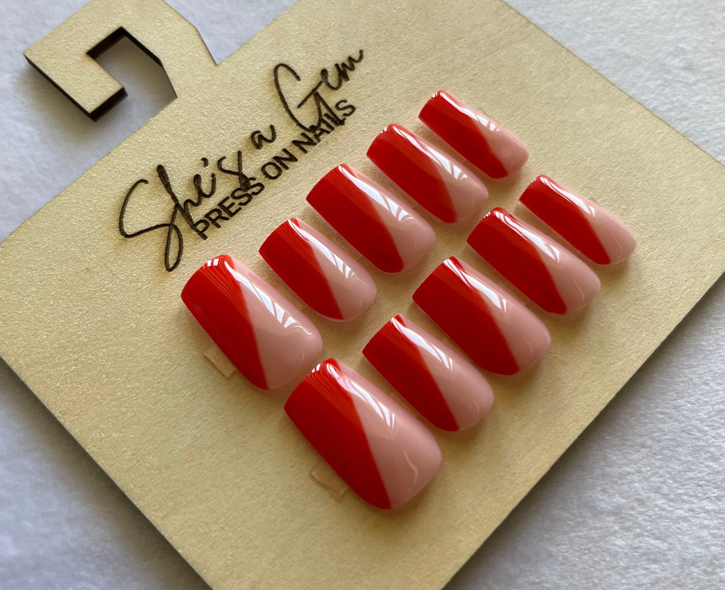 Porcelain Rose Press on Nails