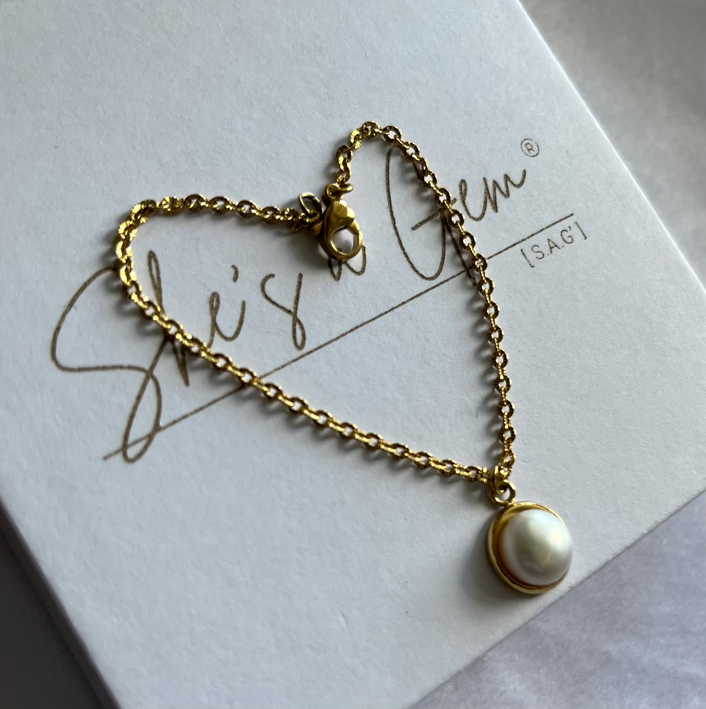 Forever Pearl Charm Bracelet