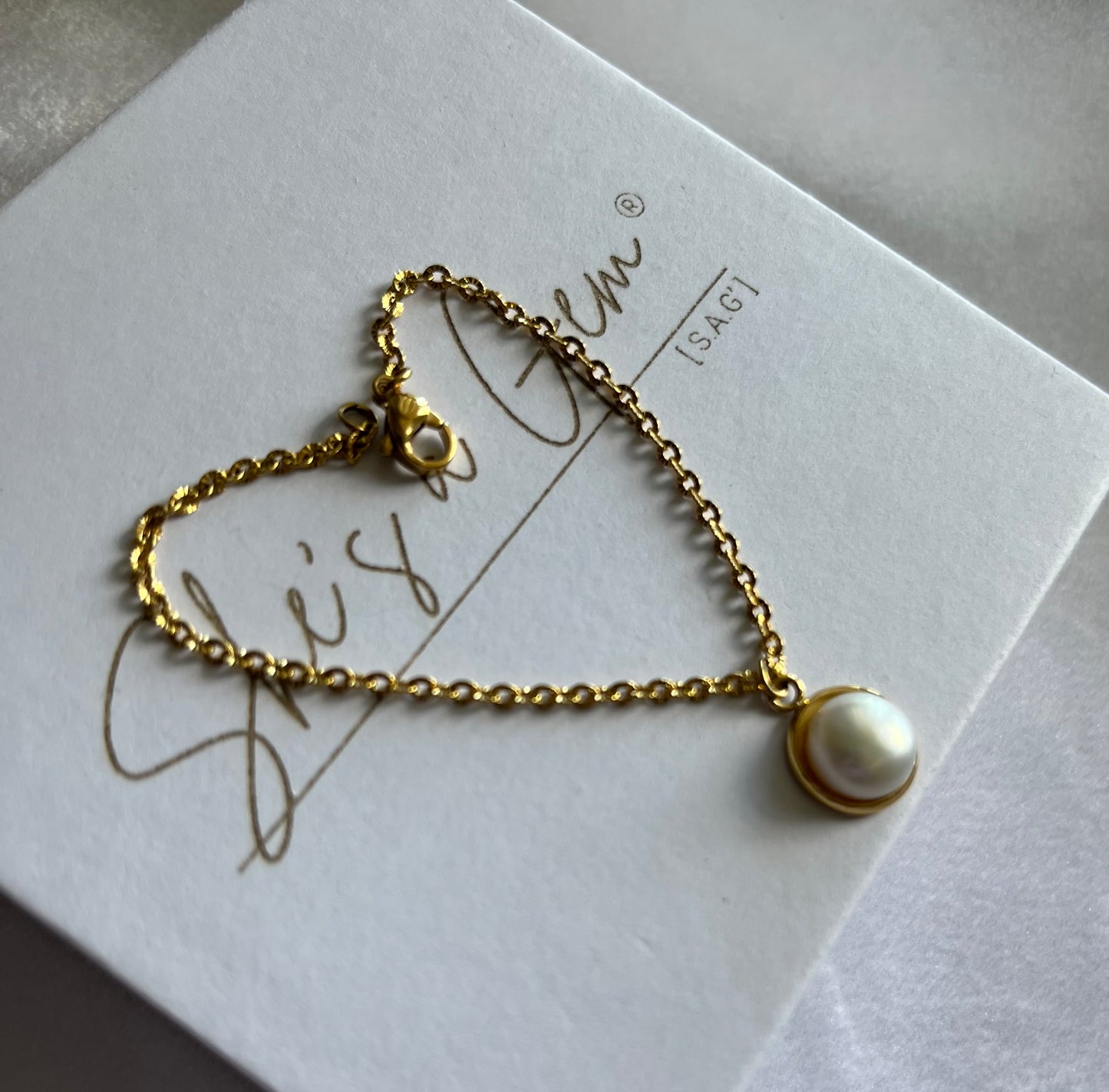 Forever Pearl Charm Bracelet