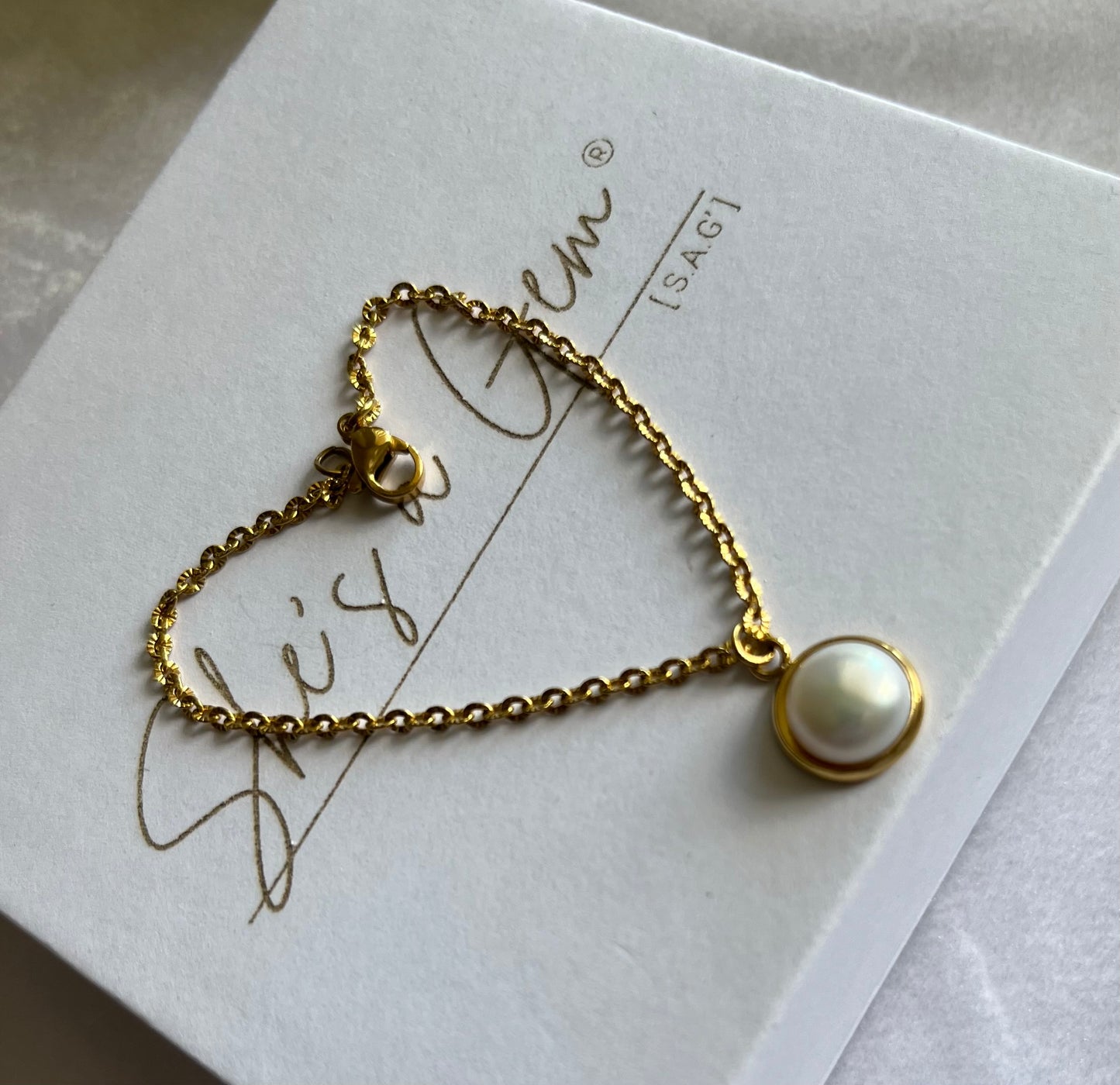 Forever Pearl Charm Bracelet