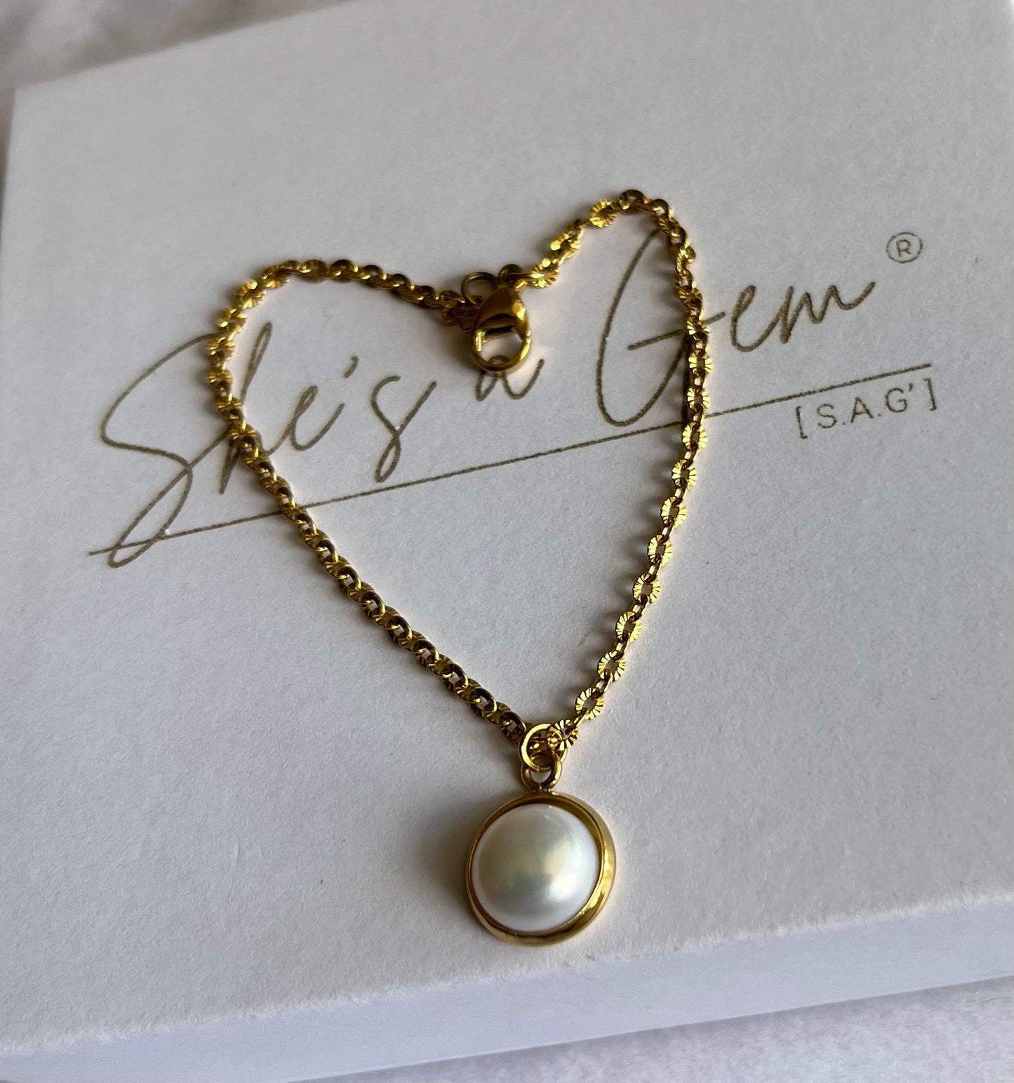 Forever Pearl Charm Bracelet