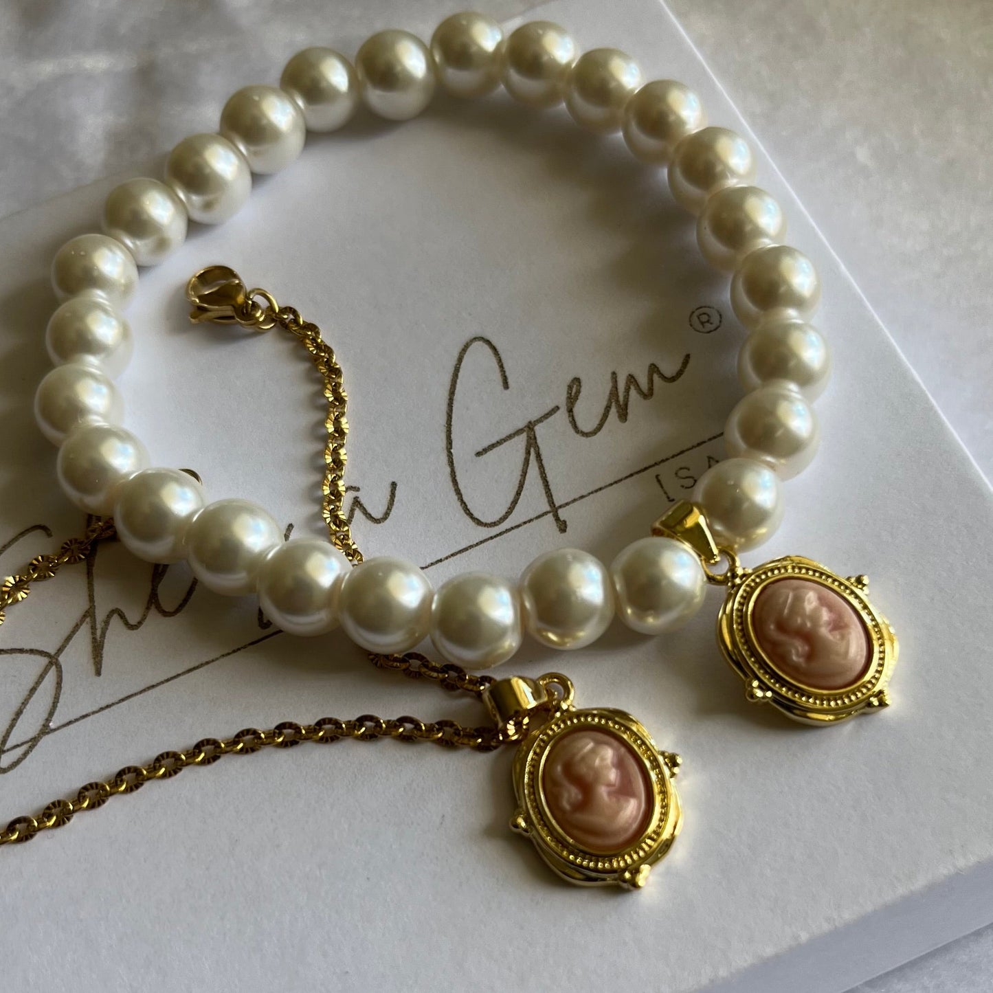 Cameo Charm Bracelet