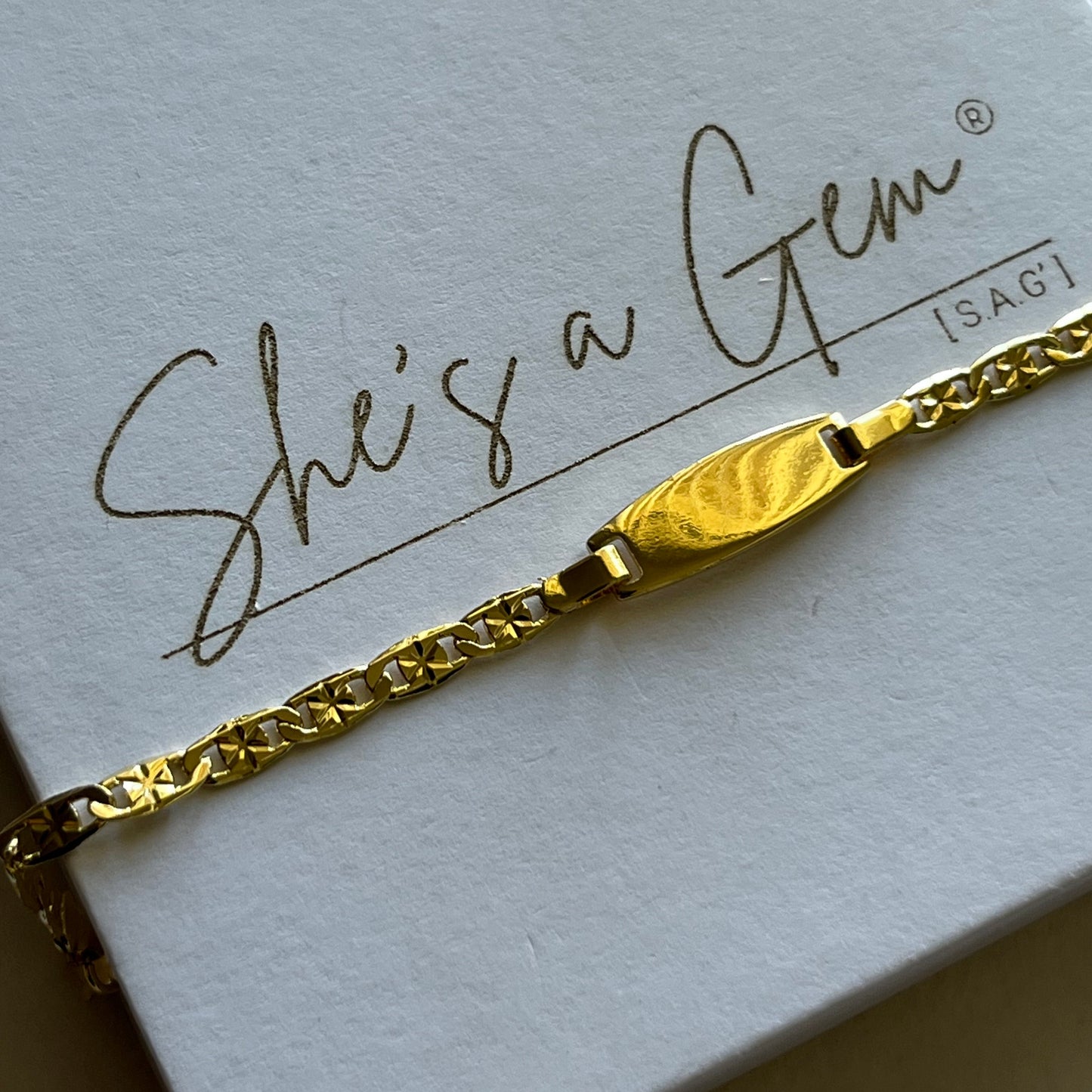 Classic Gem ID Bracelet