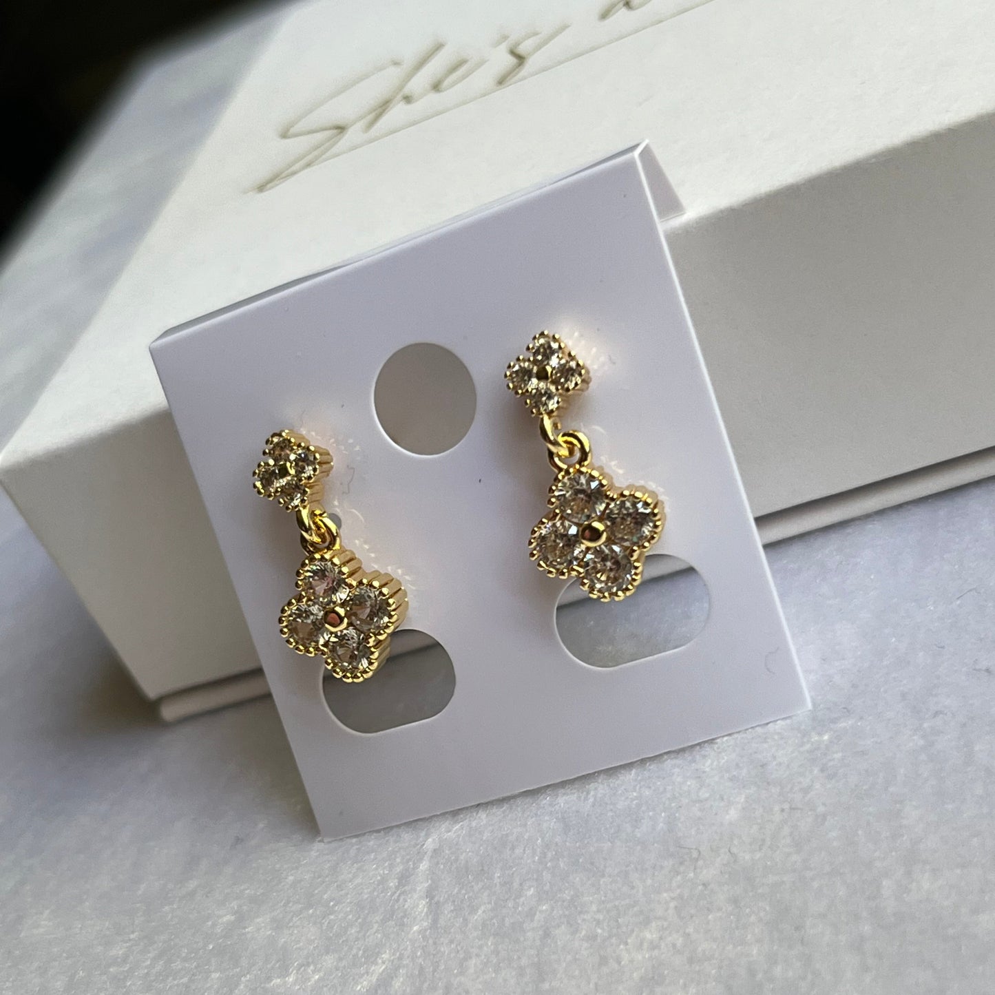 Four Leaf Bloom Earrings