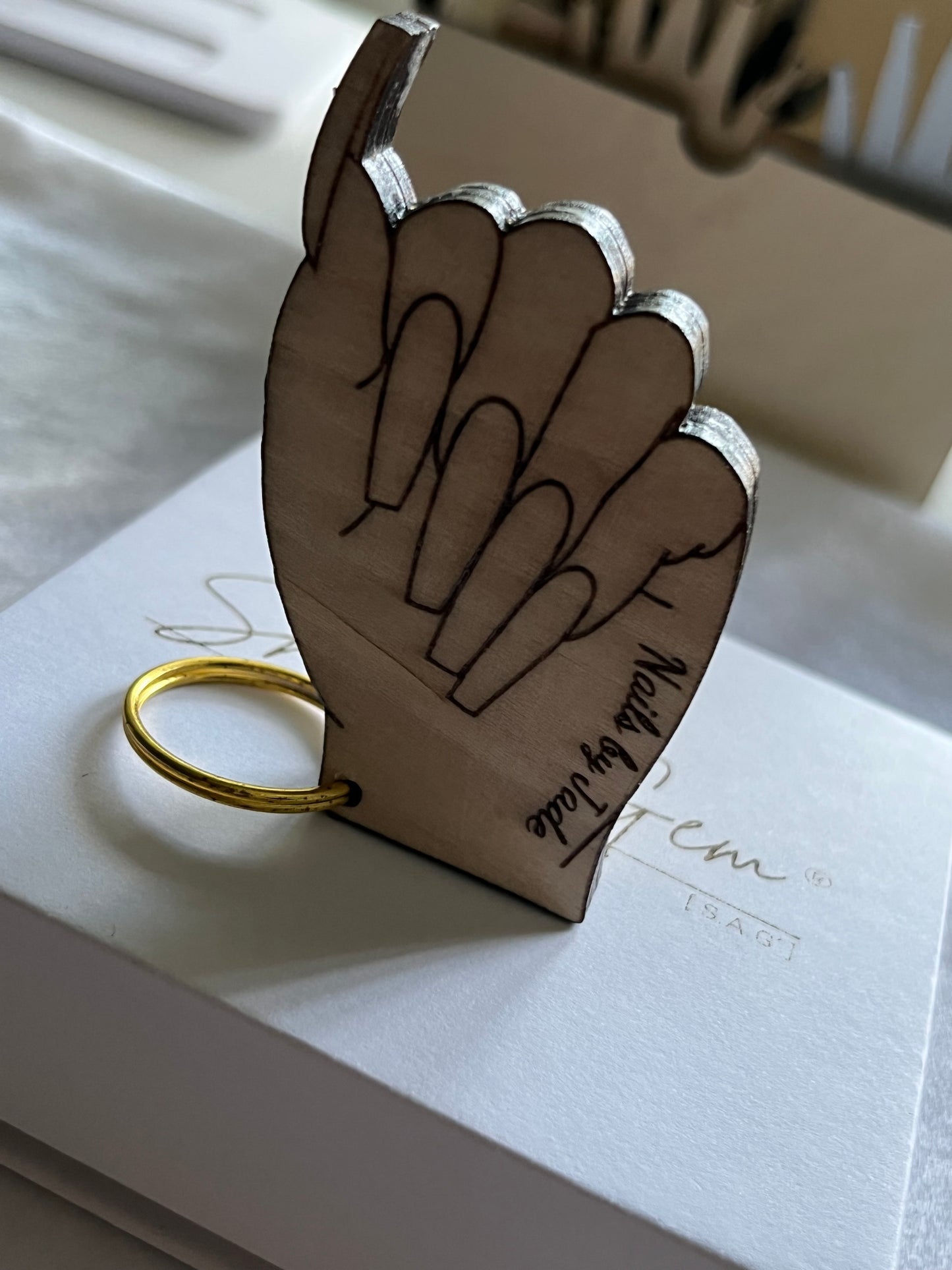 Nail NFC Keychain