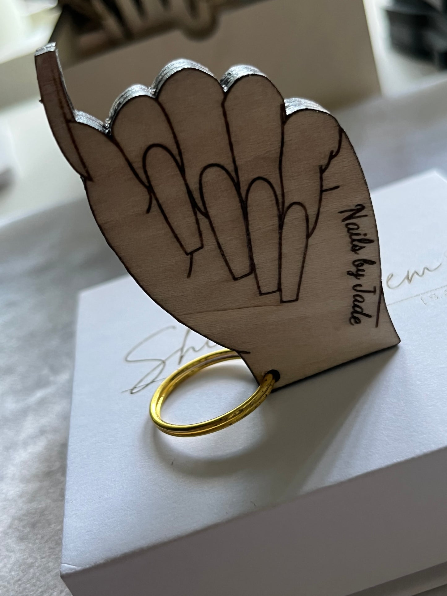Nail NFC Keychain