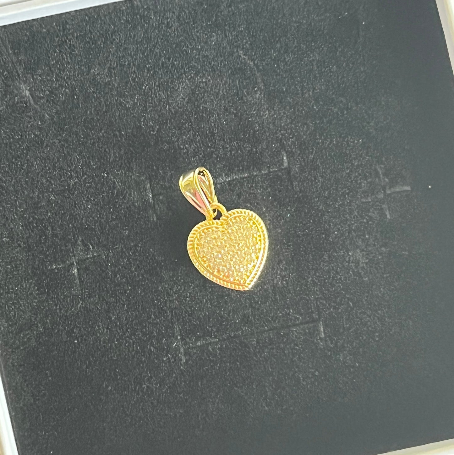 Gold Filled Florence Gem Heart Pendant