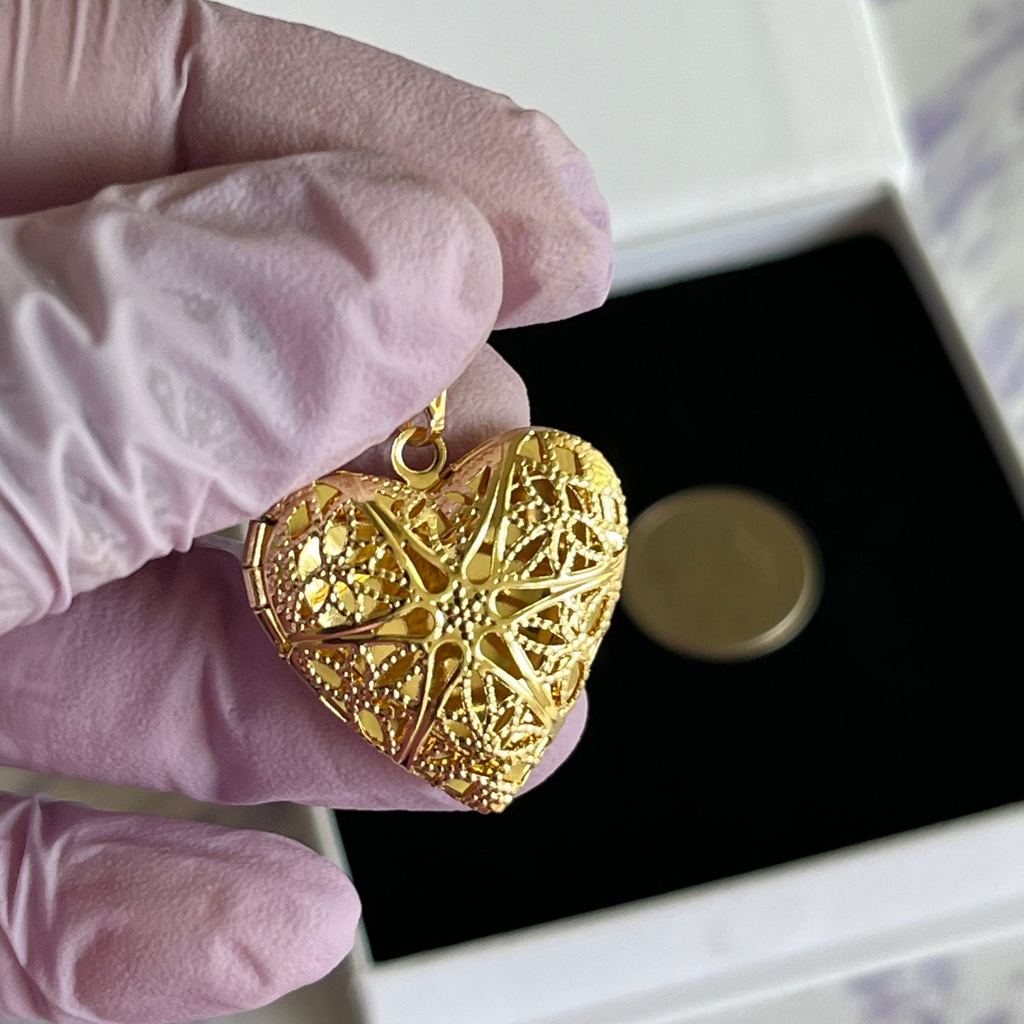 Gold Filled Heart Locket Pendant