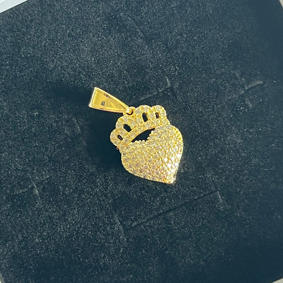 Crown Heart Pendant
