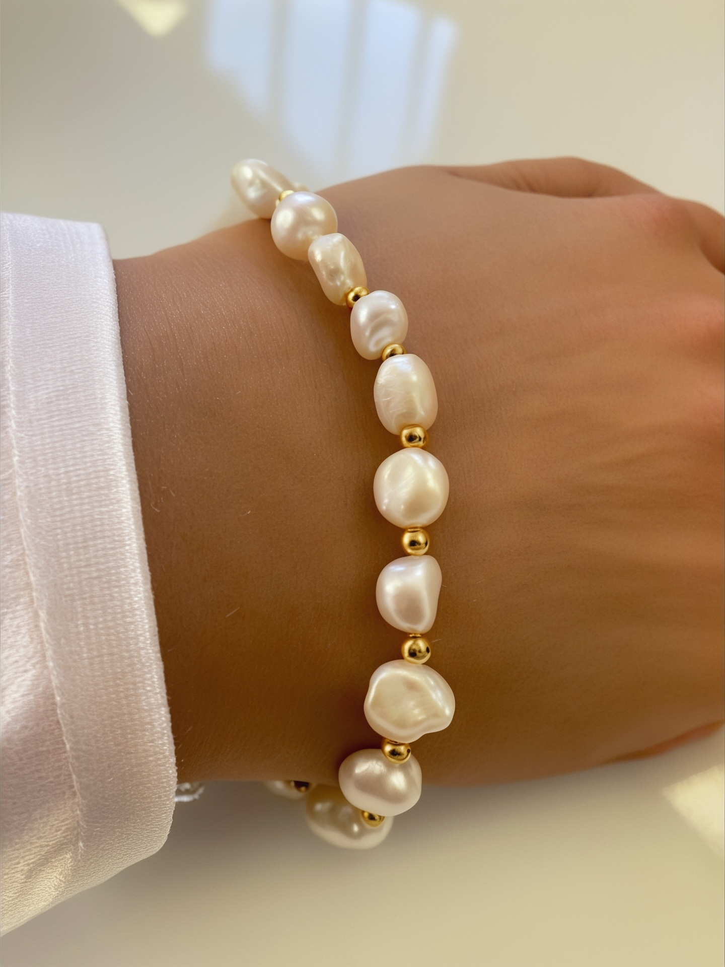 Eternal Pearl Gem Bracelet