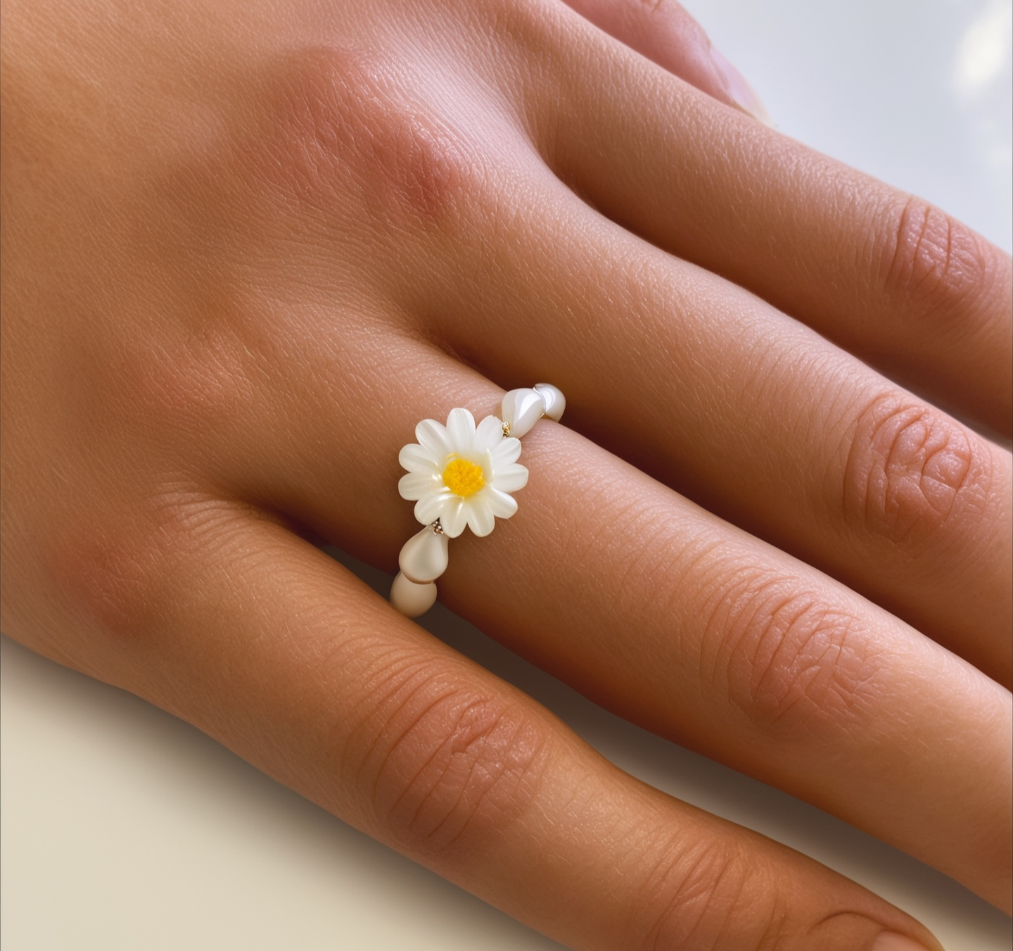 Little Daisy Pearl Ring