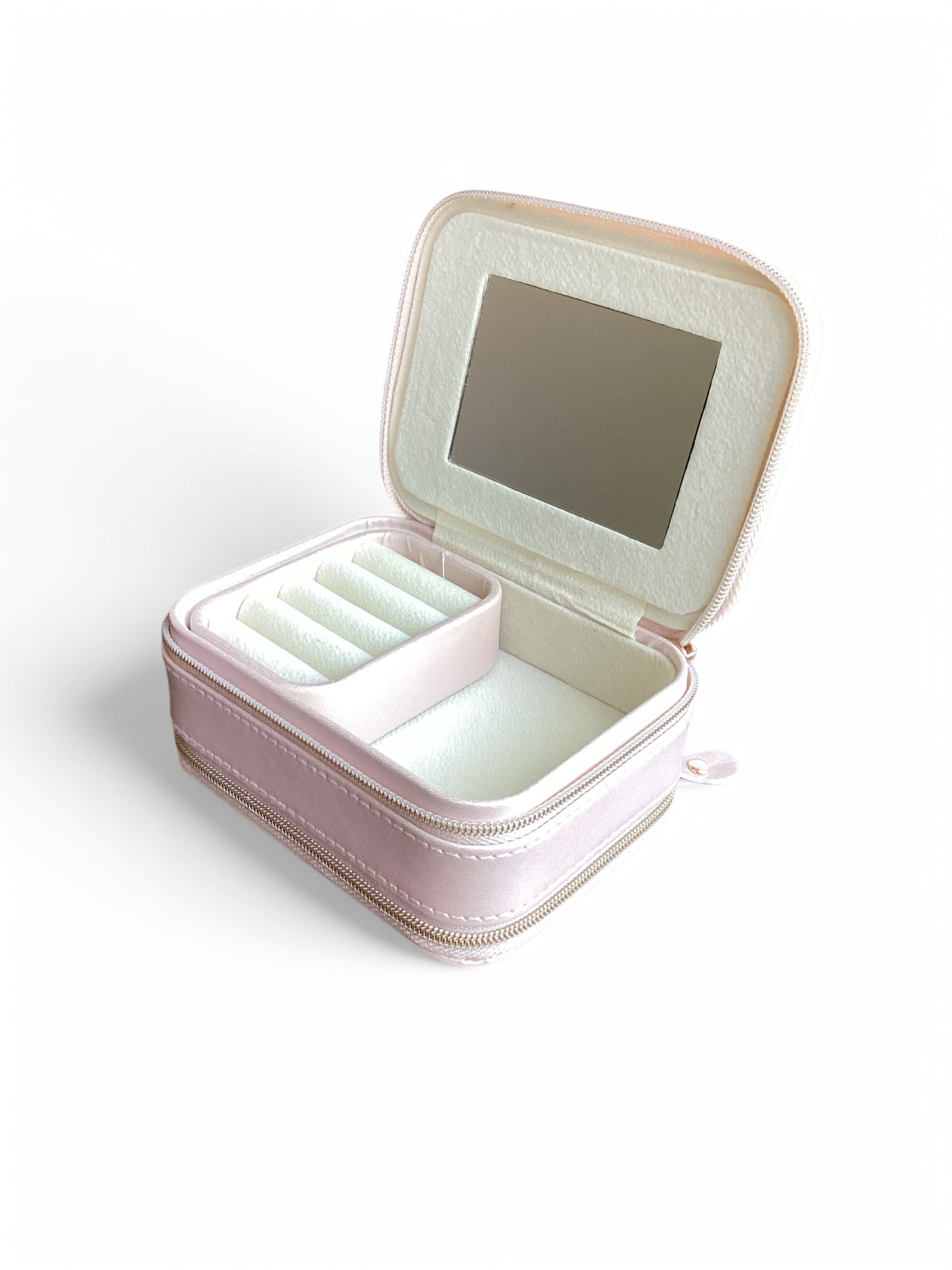 Vintage Style Pearl Cameo Head Jewelry Case-Elegant Travel Storage