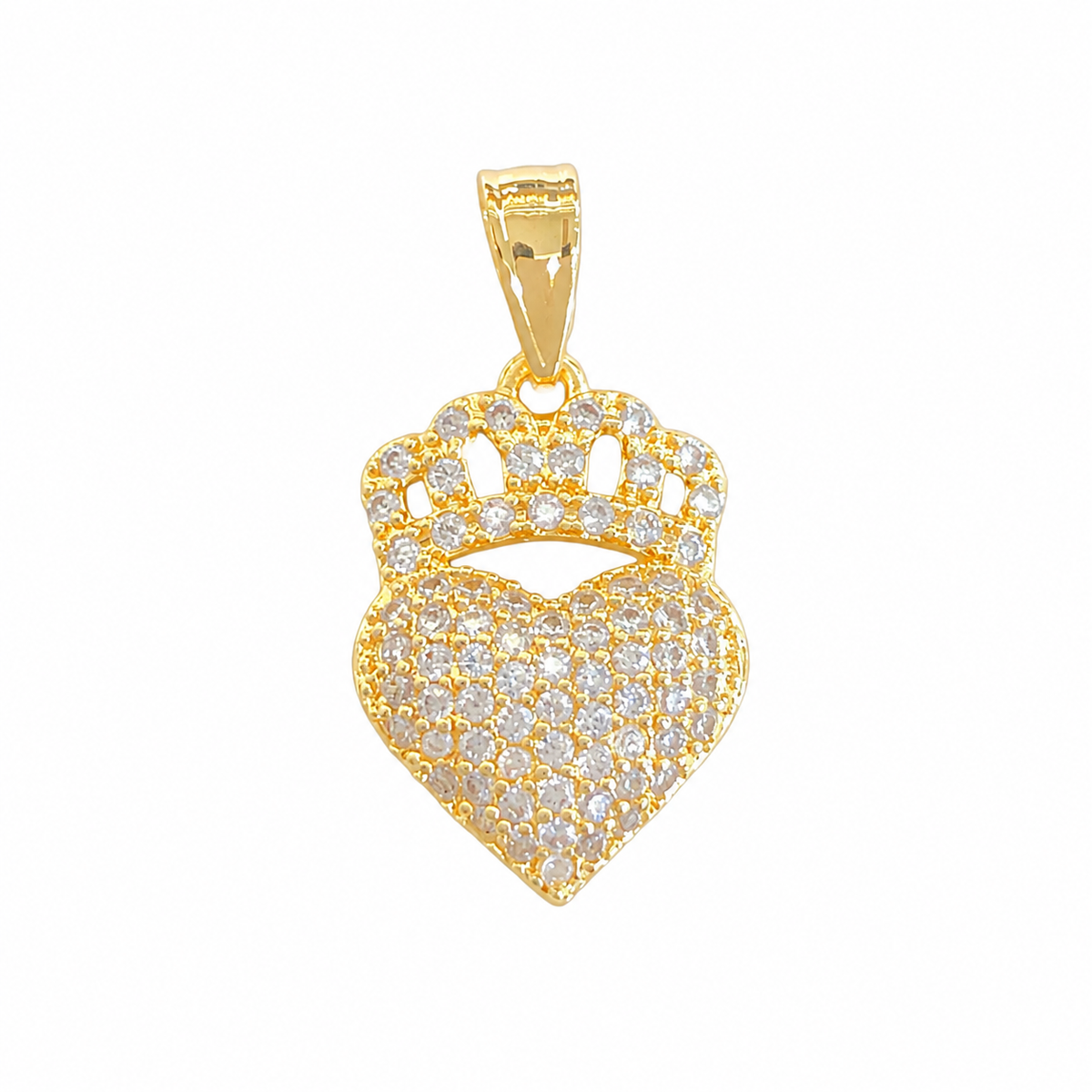 Crown Heart Pendant