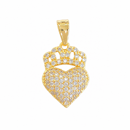Crown Heart Pendant