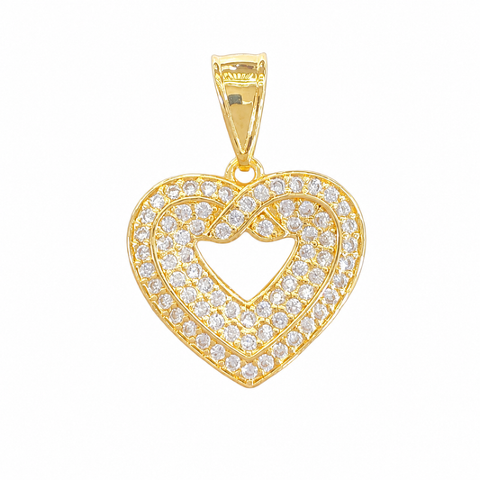 Layered Double Heart Pendant