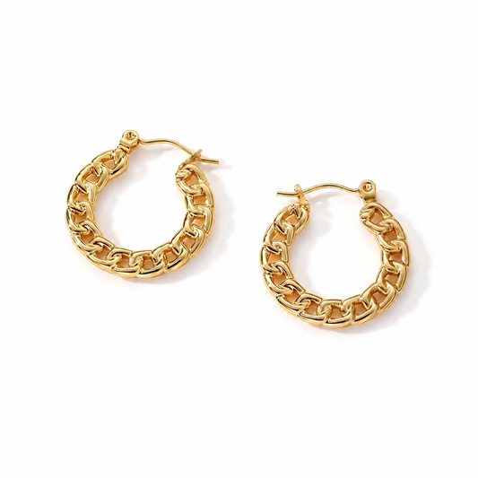 Chain Hoop Earrings