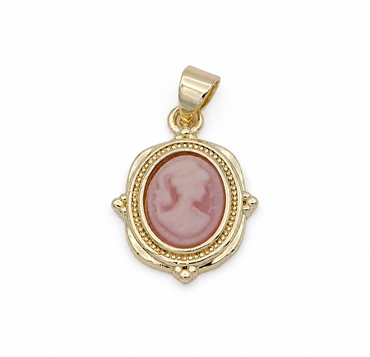 Vintage Inspired Cameo Pendant Charm