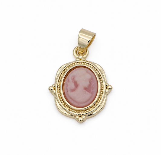 Vintage Inspired Cameo Pendant Charm