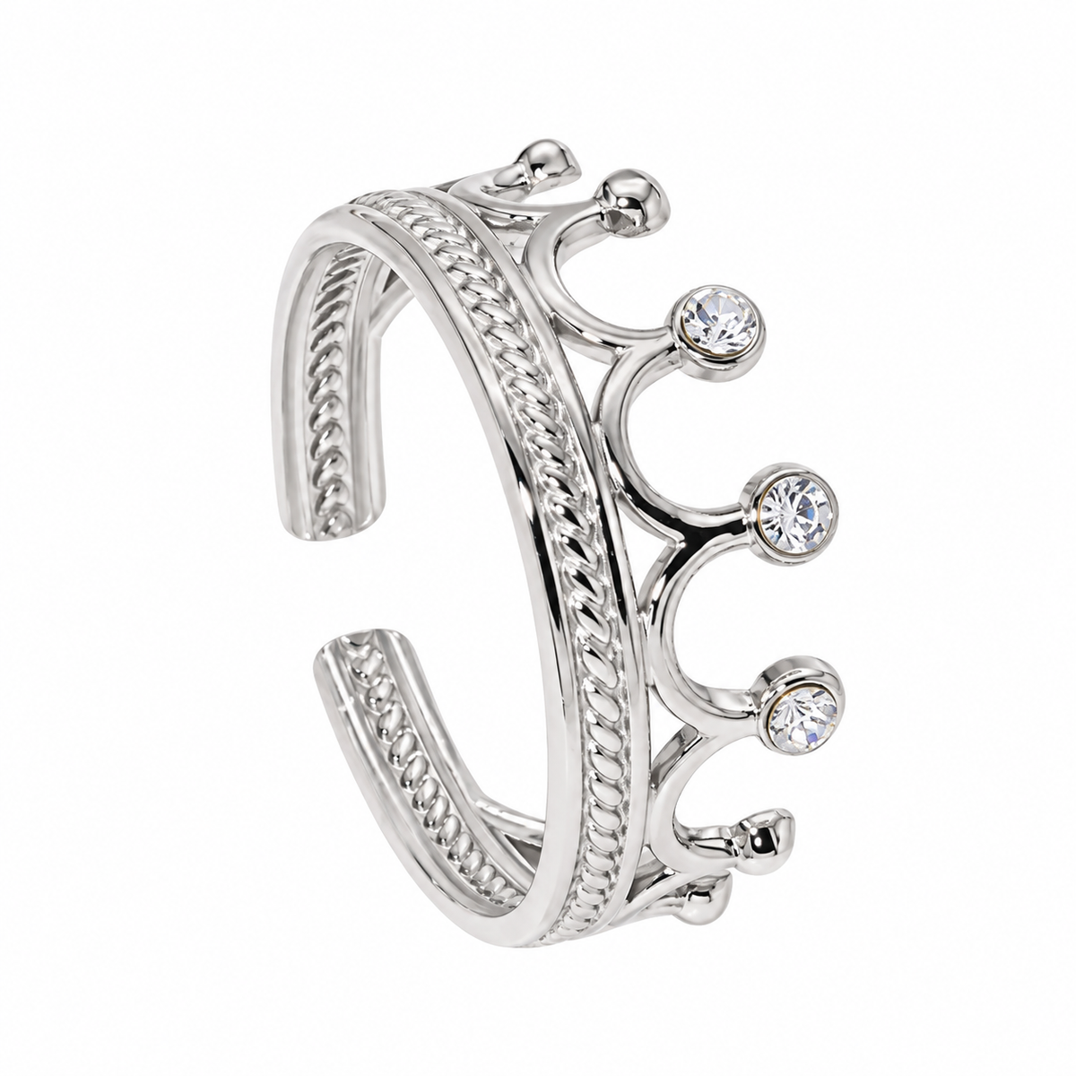 Silver Crown Ring