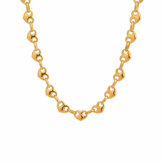 Luxe Heart Link Necklace