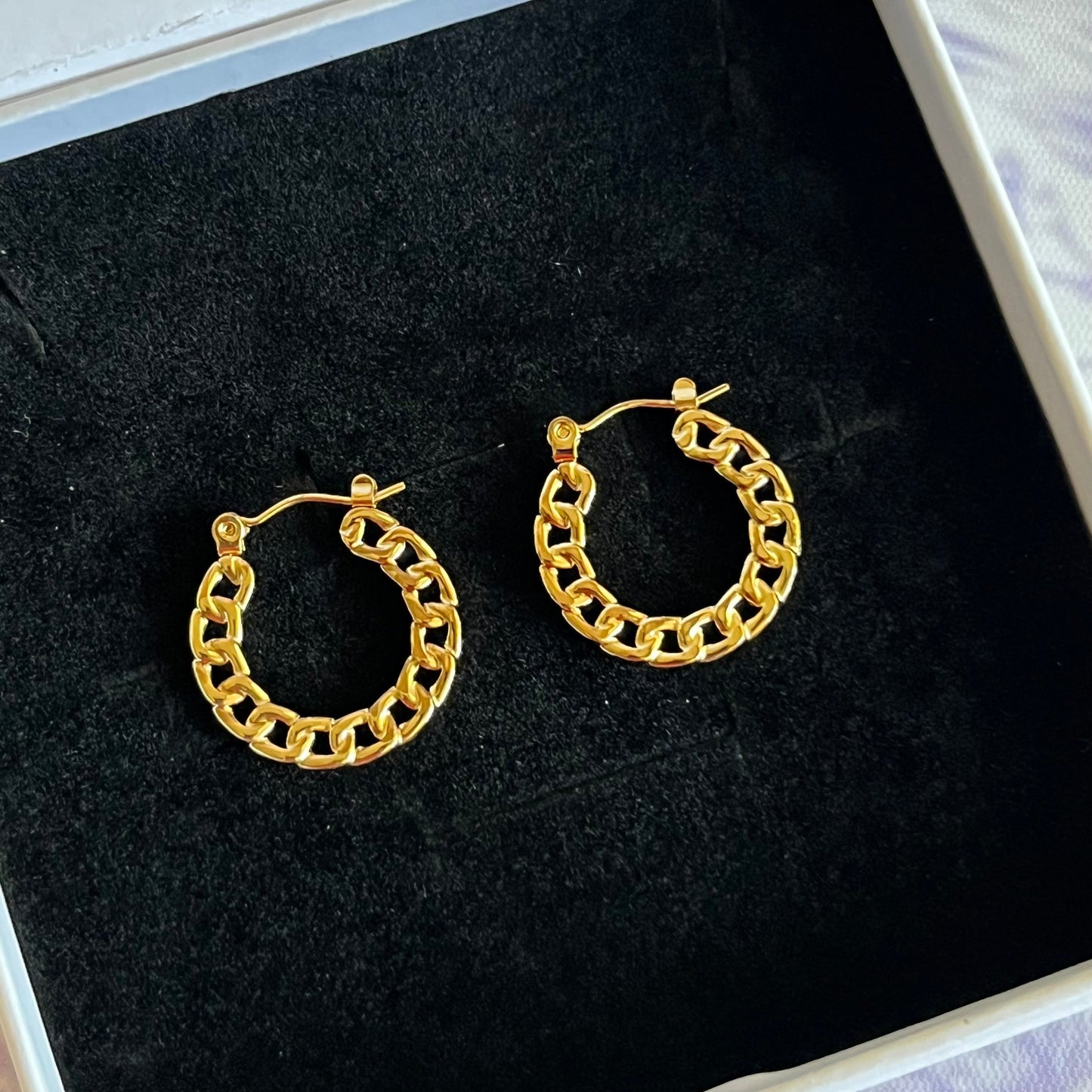 Chain Hoop Earrings