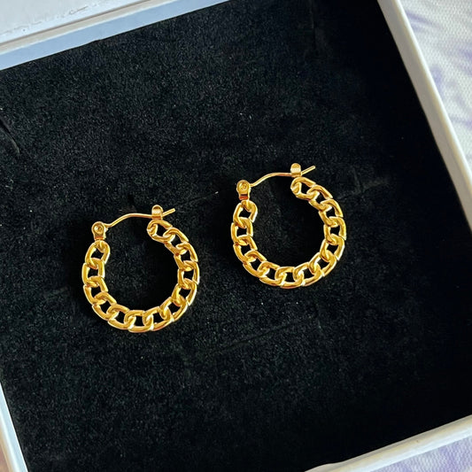 Chain Hoop Earrings