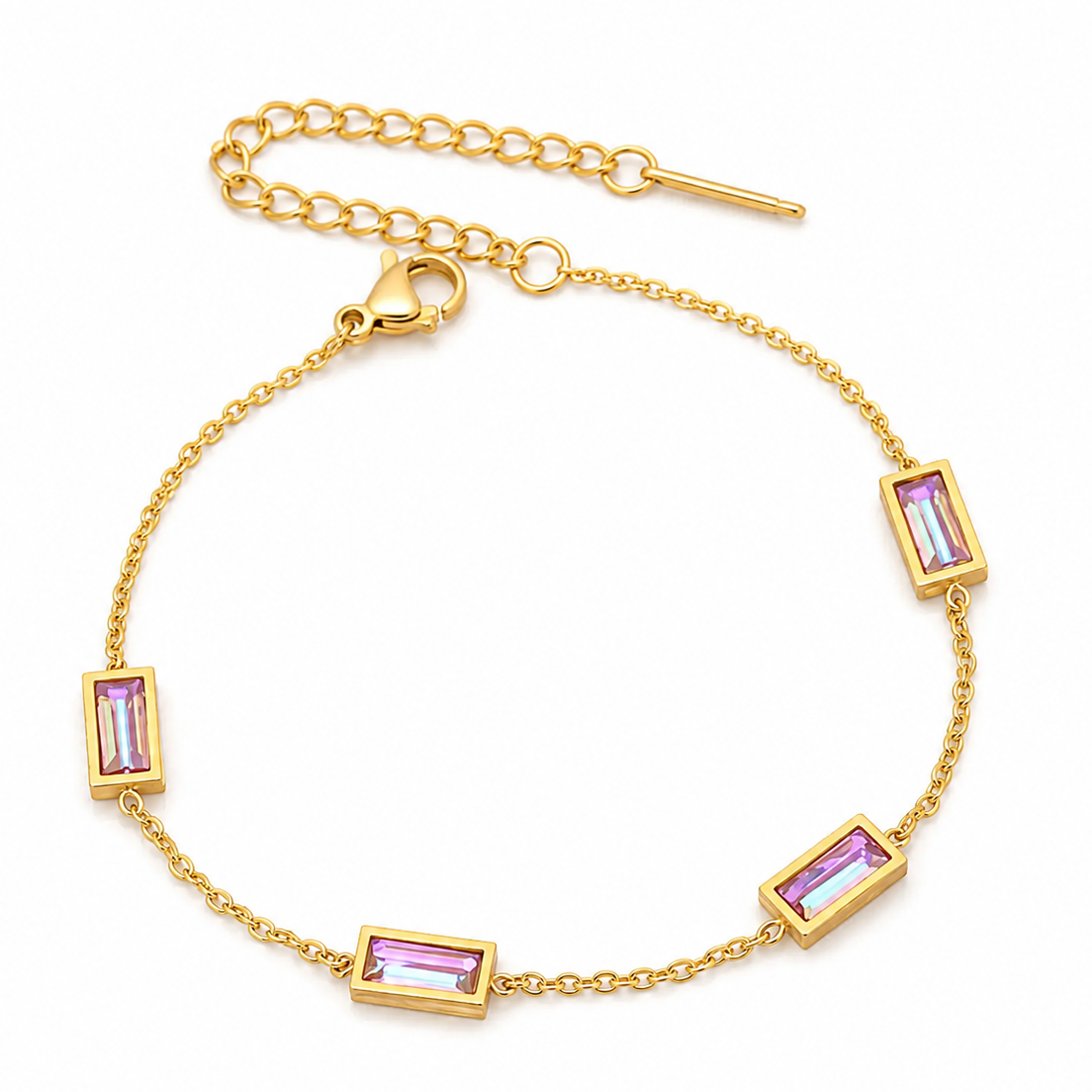 Gold Opal Gem Bracelet