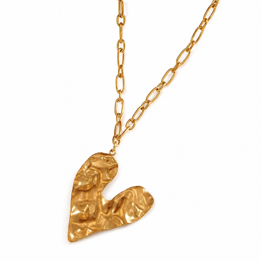 Molten Heart Pendant Necklace