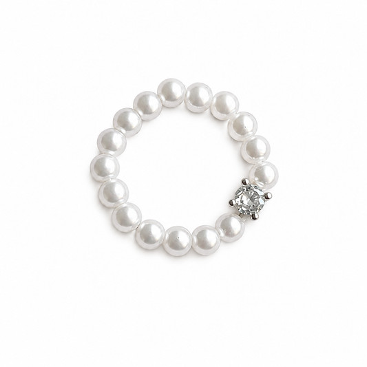Pearl Gem Stretch Ring