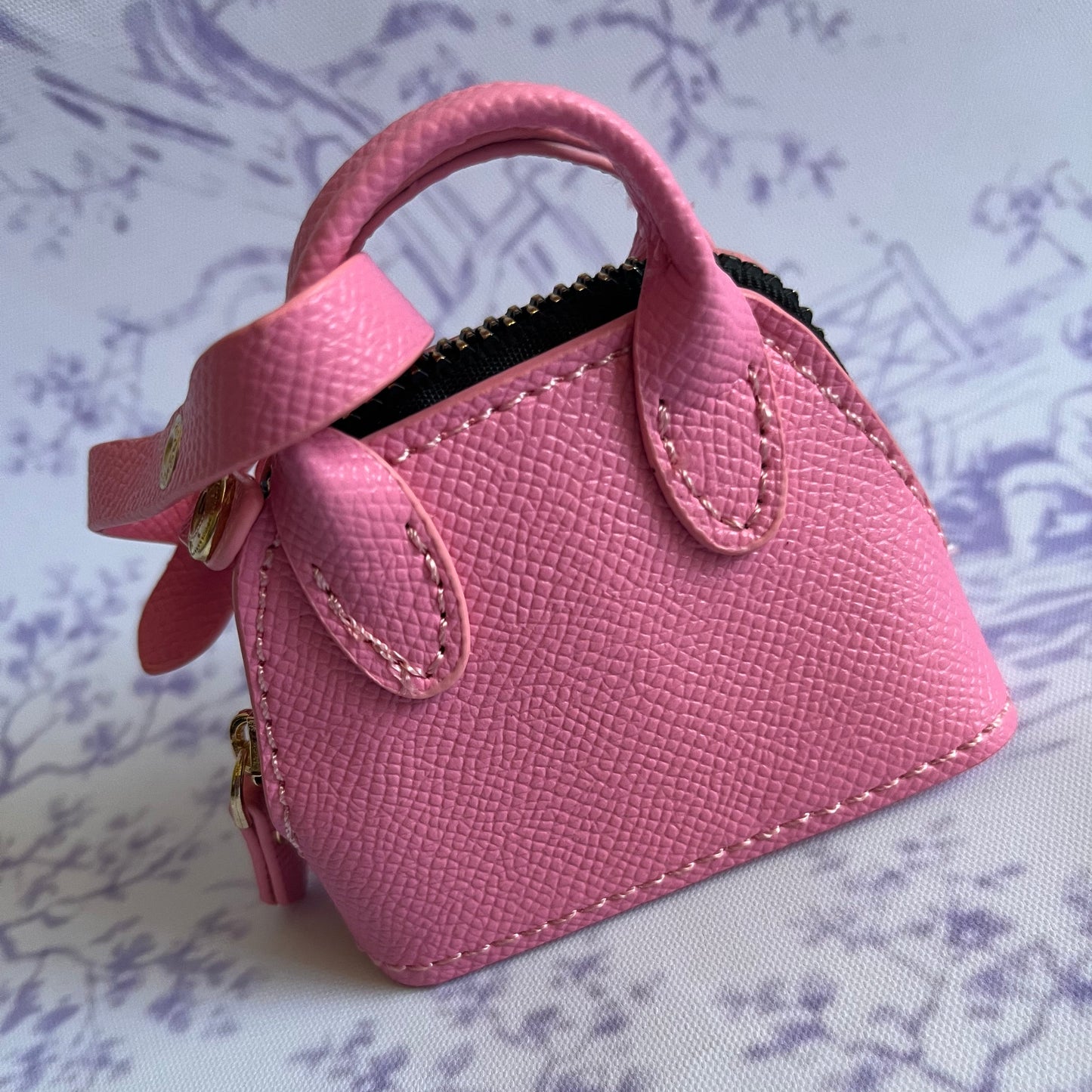 Pink She’s a Gem Mini Handbag Charm – Luxury Purse Keychain Accessory