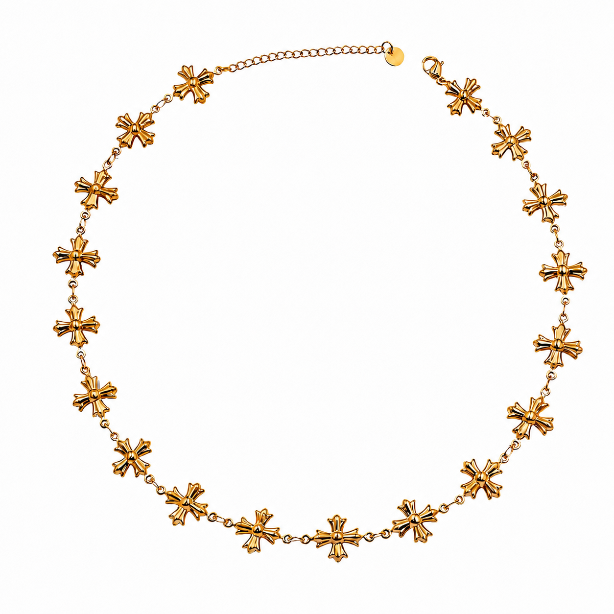 Saint Luxe Cross Charm Necklace