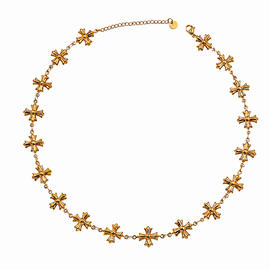 Saint Luxe Cross Charm Necklace