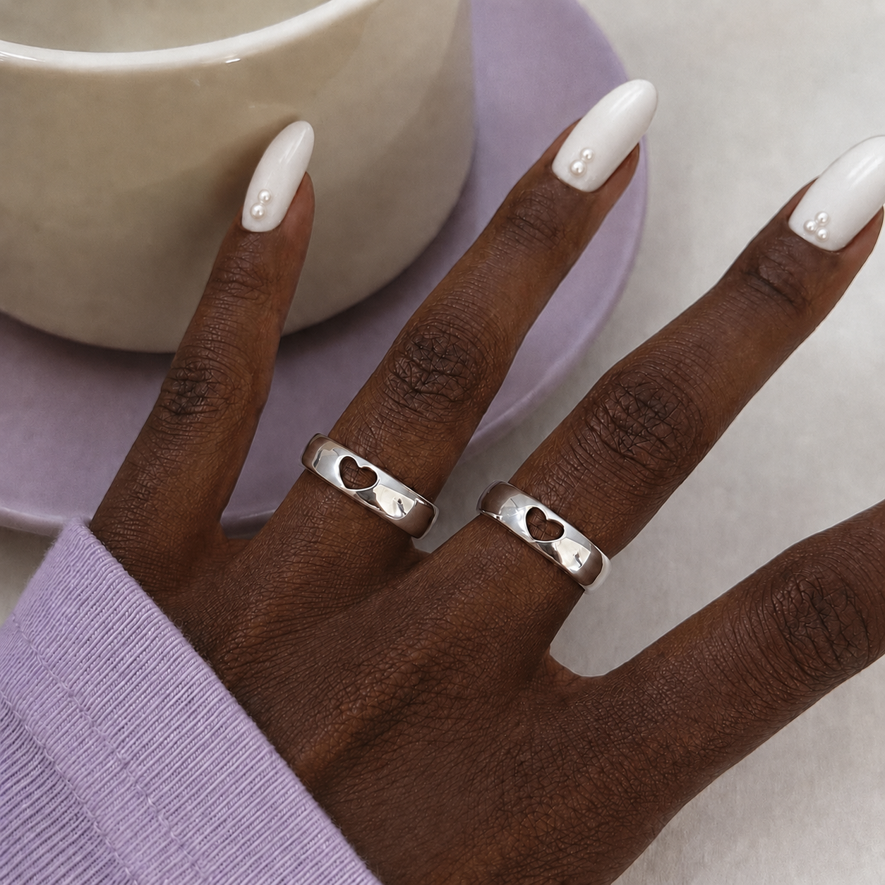 Silver Pure Heart Ring