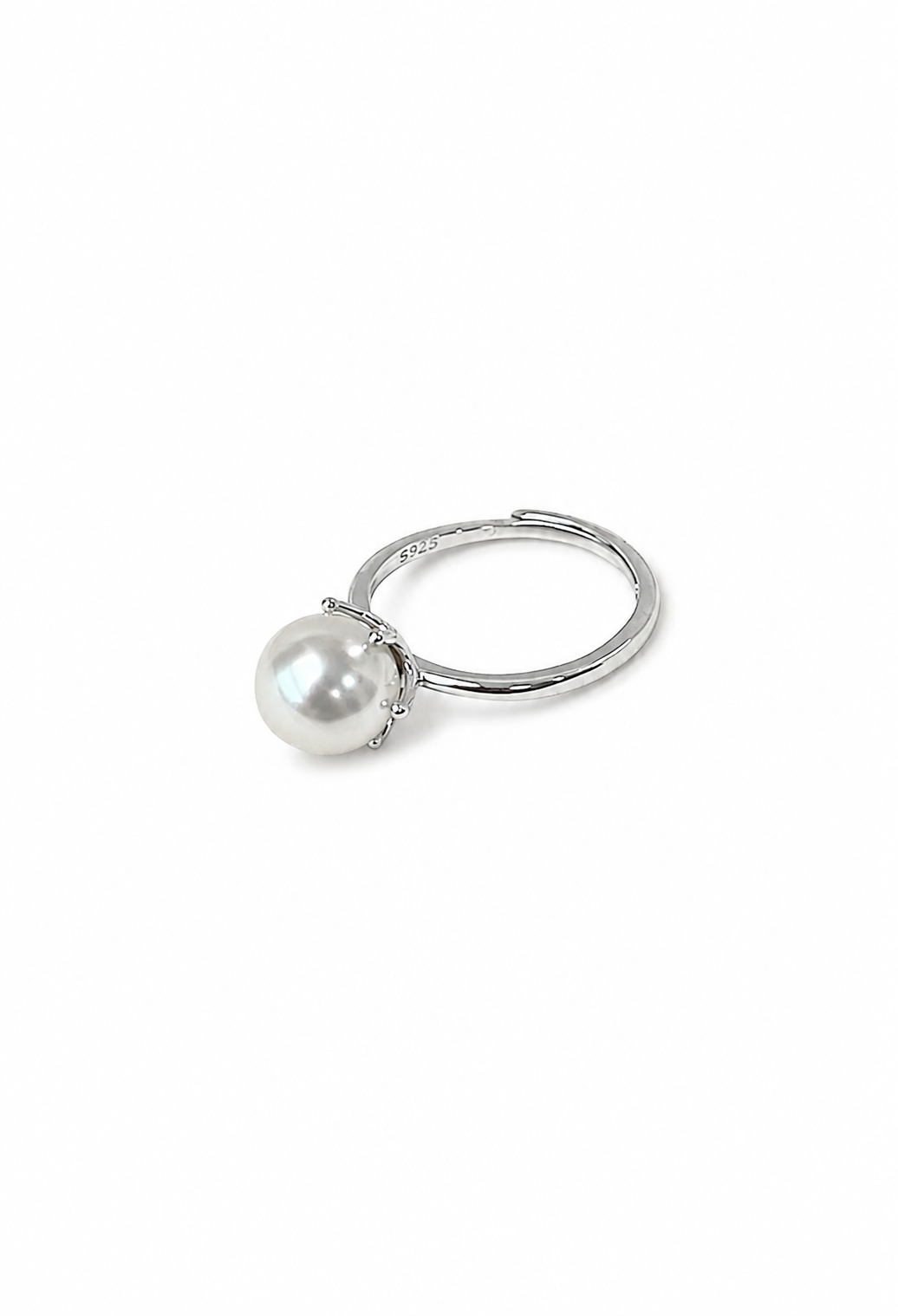 Silver Imitation Pearl Ring