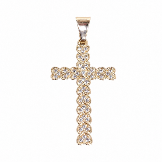 Pure Love Hearts Cross Pendant