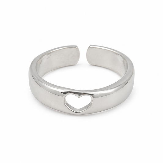 Silver Pure Heart Ring