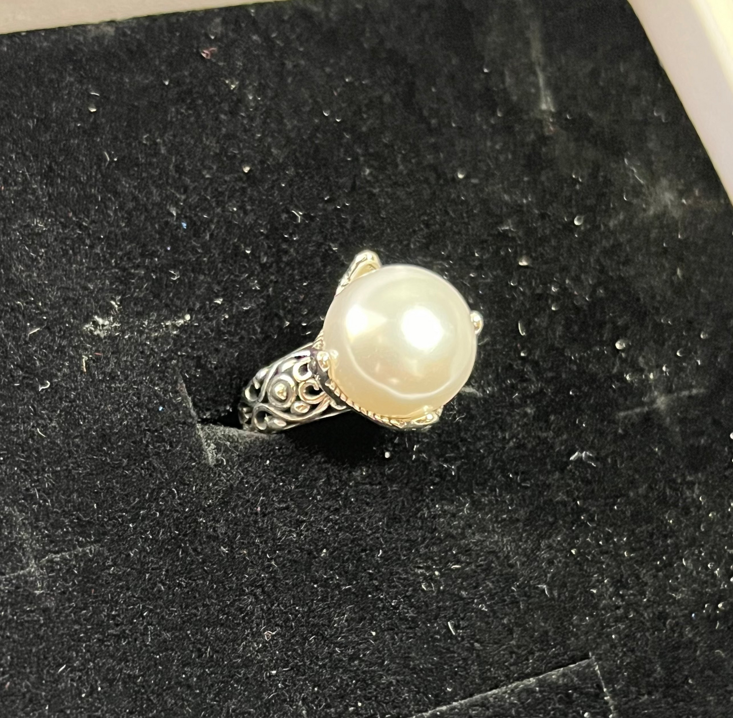 Pearl Heirloom Filigree Ring
