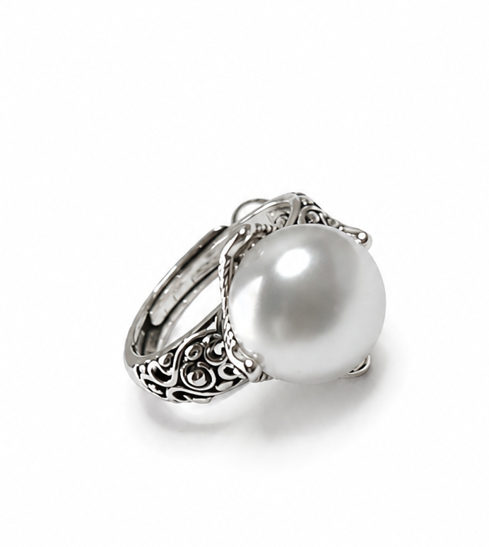 Pearl Heirloom Filigree Ring