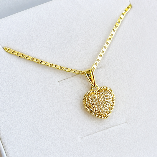 Florence Gem Heart Necklace