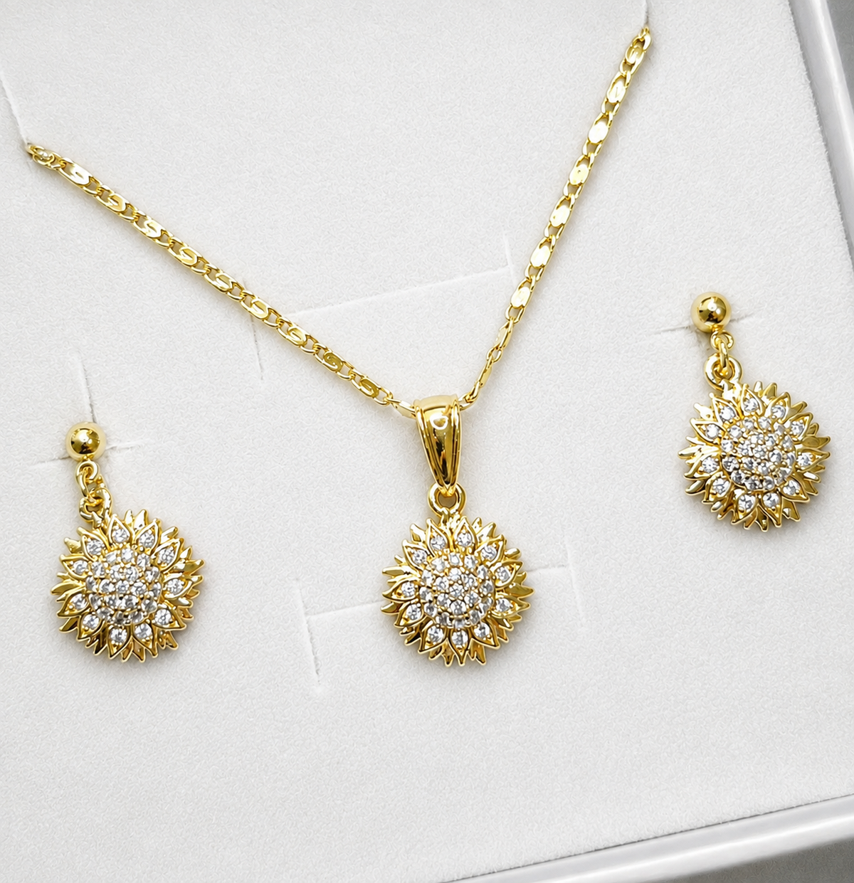 Rising Sun Necklace & Earring Set