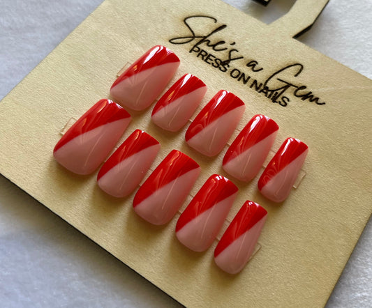 Porcelain Rose Press on Nails