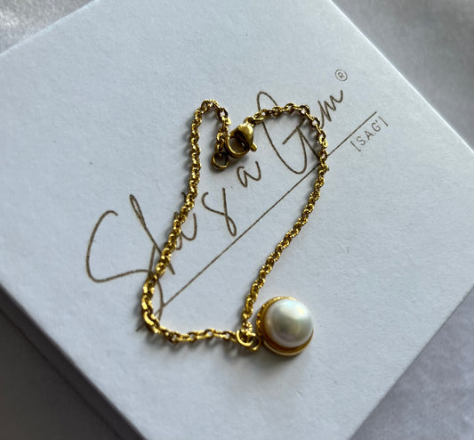 Forever Pearl Charm Bracelet
