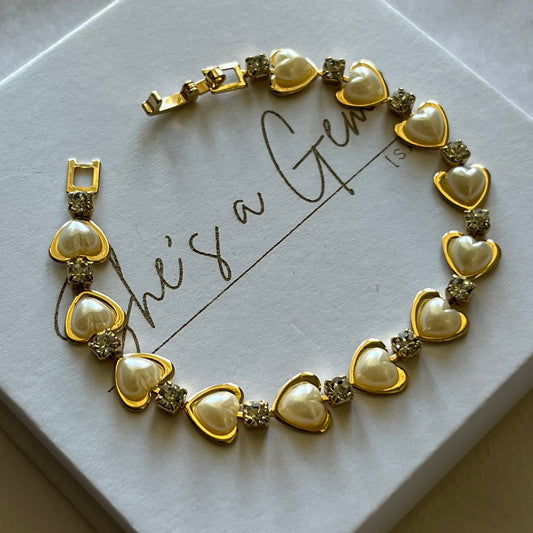 Sweetheart Pearl Bracelet