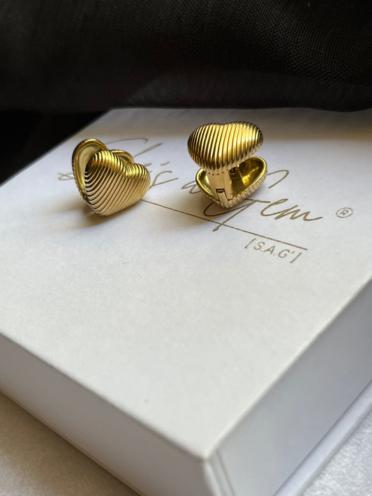 Golden Heart Earrings
