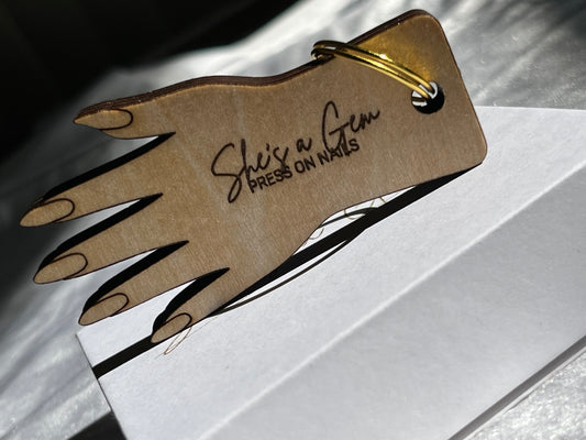 Bulk Almond Nail NFC Keychain