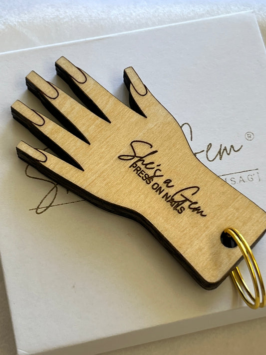 Bulk Square Nail NFC Keychain